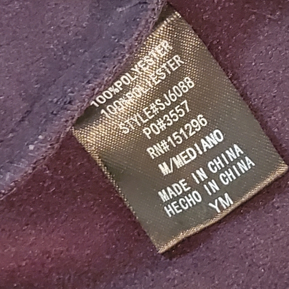 Black Vegan Leather Coat with Faux Fur Sleeves (Size M) - Picture 14 of 14